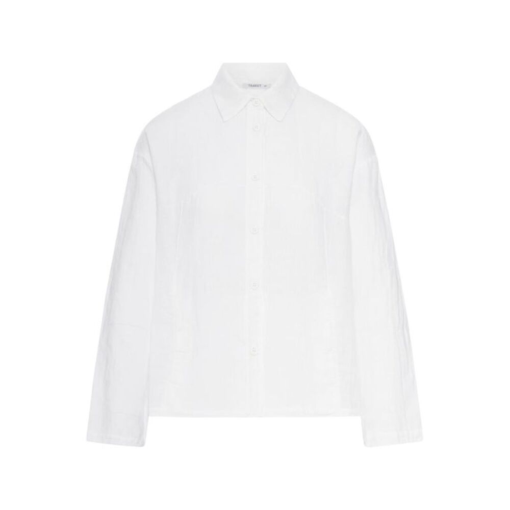 Transit Women Linen Shirt With Classic Collar